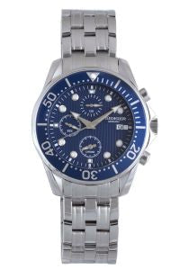 Chemnitz Blue, Silver Stainless Steel Chronograph | Blue Dial