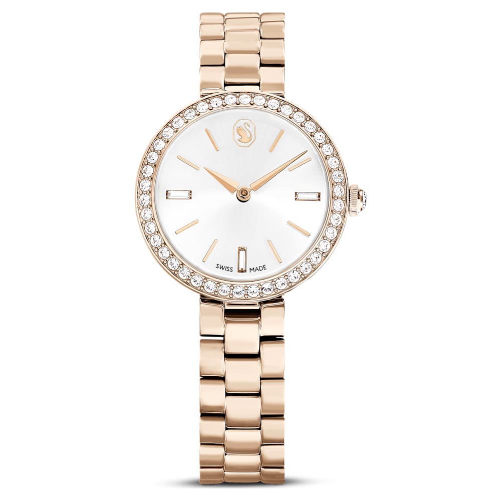 Cetra 30mm / Silver / Rose Gold Silver Dial