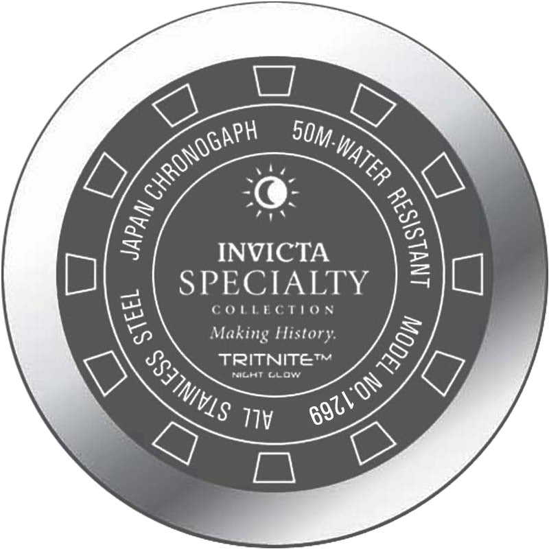 Specialty Chronograph Silver Dial / Silver Stainless Steel Bracelet Silver Dial