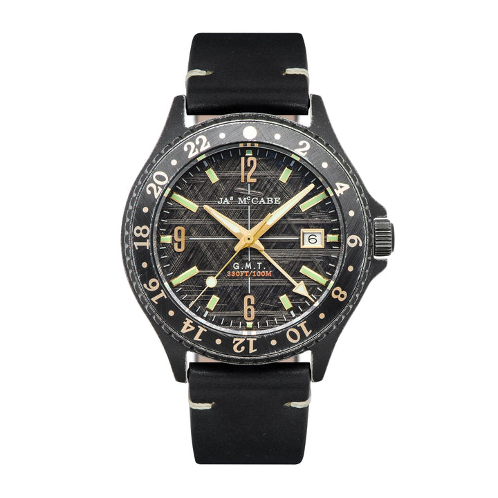 Baja GMT Black / Leather | Black Dial