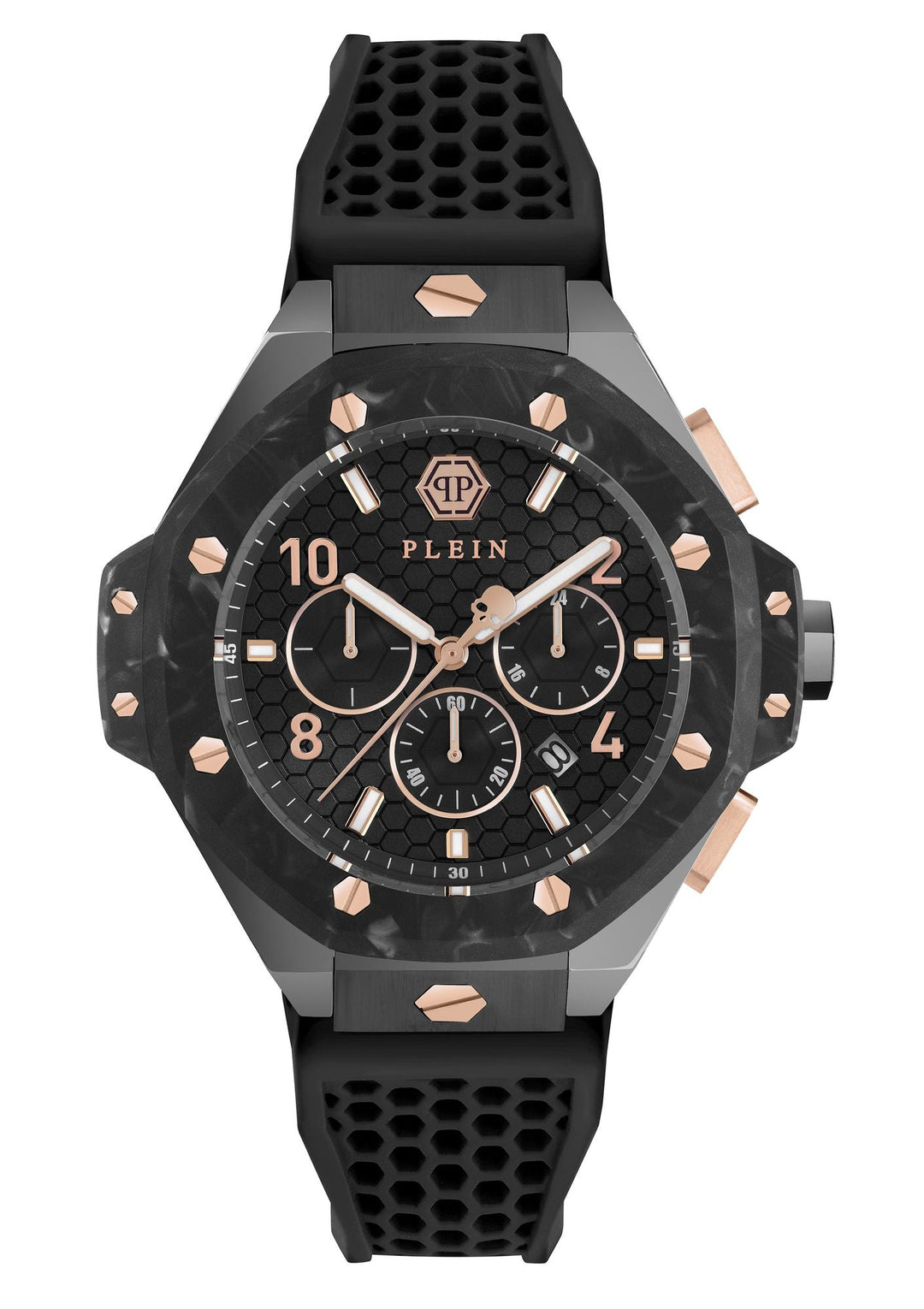 CHRONO ROYAL Black / Silicone | Black Dial