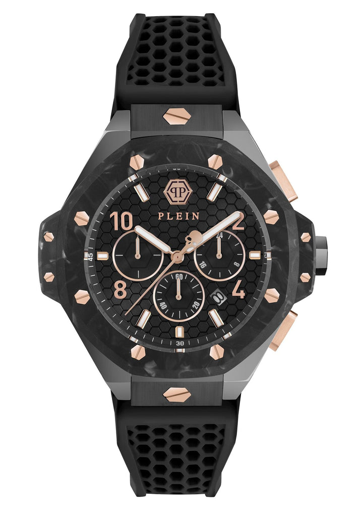 CHRONO ROYAL Black / Silicone | Black Dial