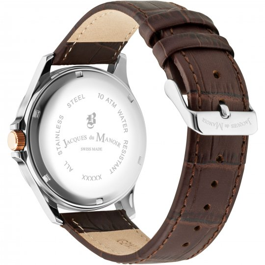 Alpha I White dial, brown leather White Dial