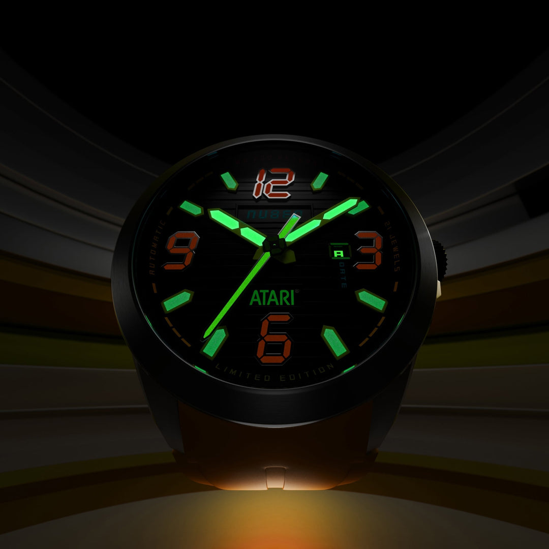 Torrent Automatic Atari Rainbow Limited Edition Black / Orange Rubber Black Dial