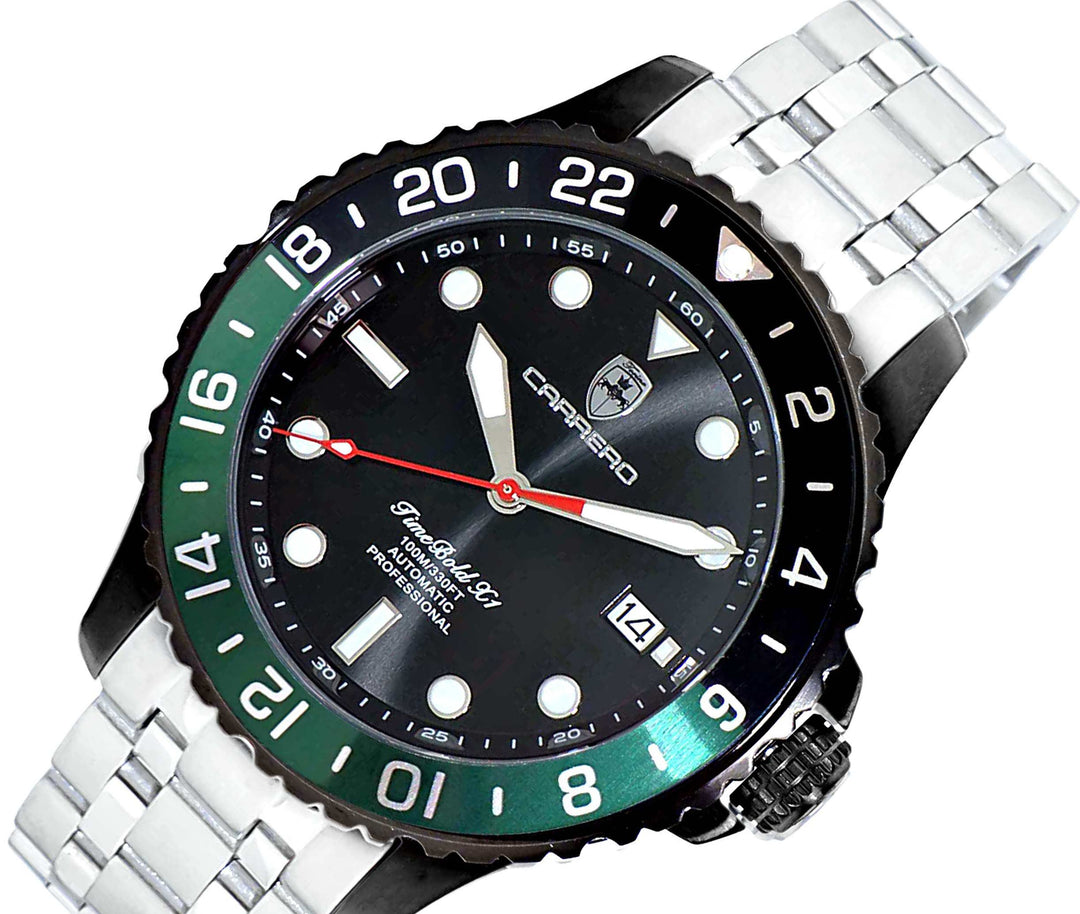 TIME BOLD- X3 GREEN/BLACK Black Dial