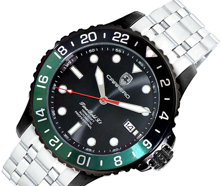 TIME BOLD- X3 GREEN/BLACK Black Dial