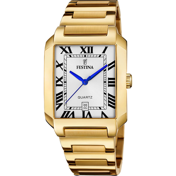 ON THE SQUARE White / Stainless steel White Dial