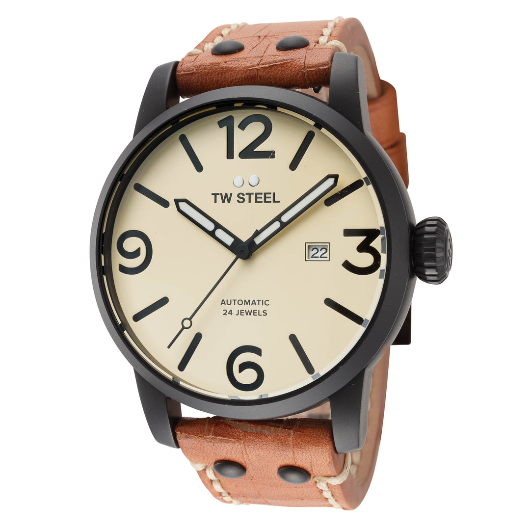 Maverick 48mm / Cream / Brown | Cream Dial