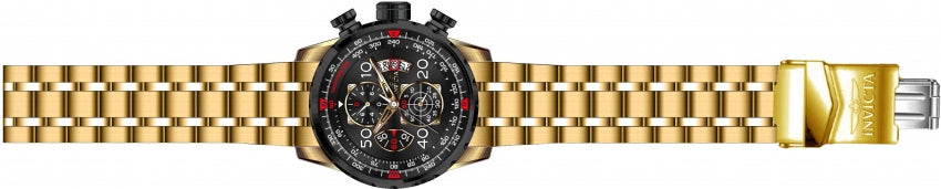 Aviator Chronograph Black Dial / Gold Stainless Steel Bracelet Black Dial