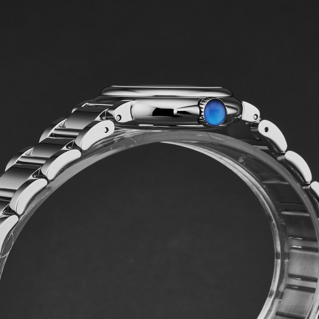 Fiaba FA1003SS0021701 / Mother-of-pearl with "water drop" guilloch pattern dial 