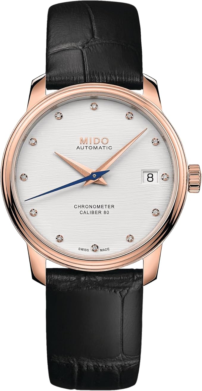 Baroncelli 34 mm / White / Black White Dial
