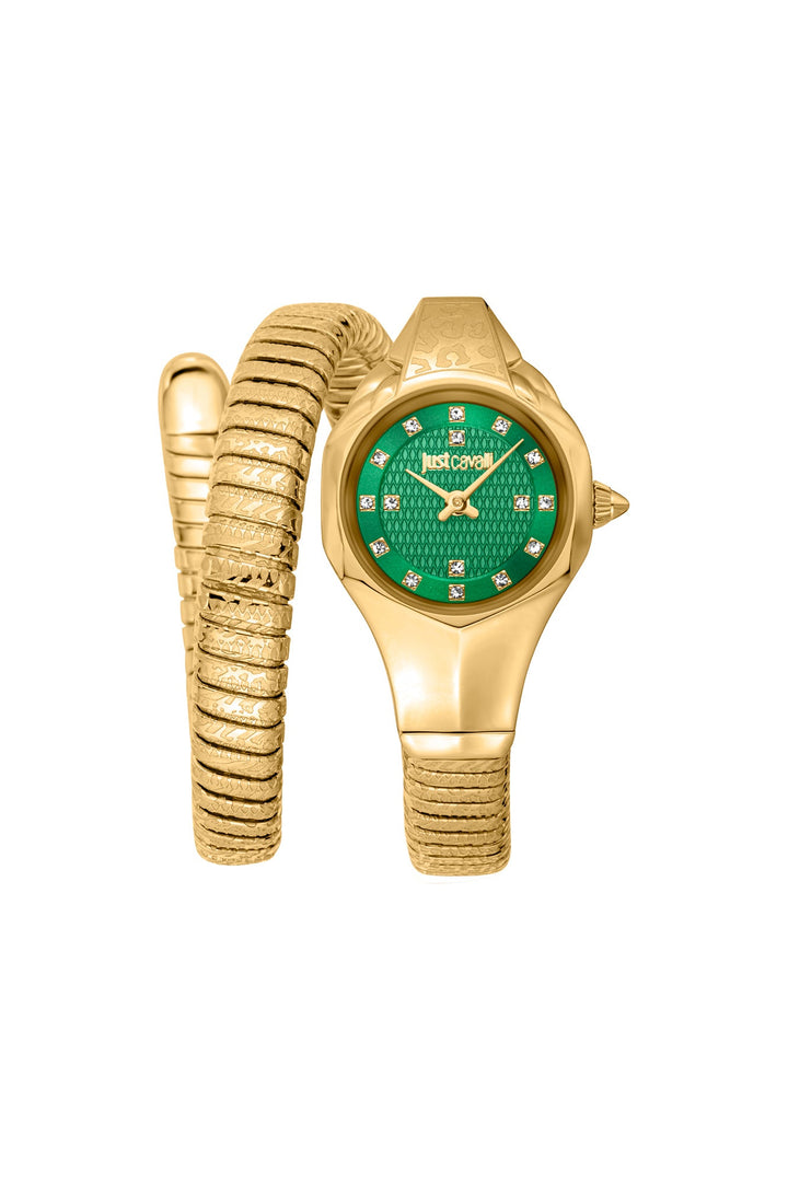 Snake 22mm / Dark Green / Gold Dark Green Dial