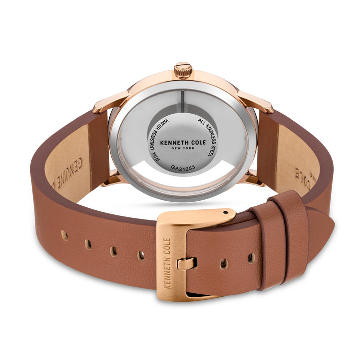 Classic 43mm / White / Brown White Dial