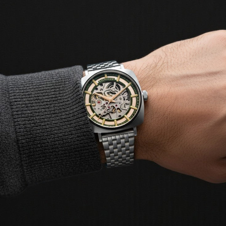 City Of London Moorgate Skeleton Automatic Rose Gold / Stainless Steel | Rose Go