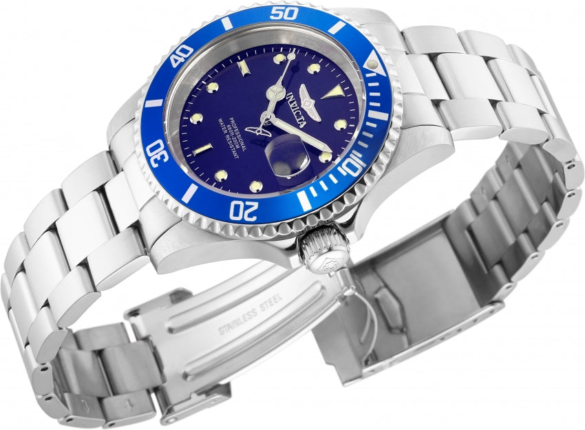 Pro Diver Blue Dial / Silver Stainless Steel Bracelet Blue Dial