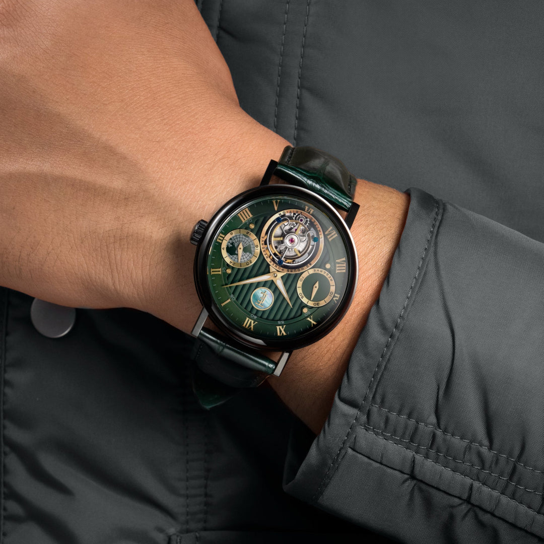 Celestial Halley Tourbillon Limited Edition Green / Leather | Green Dial