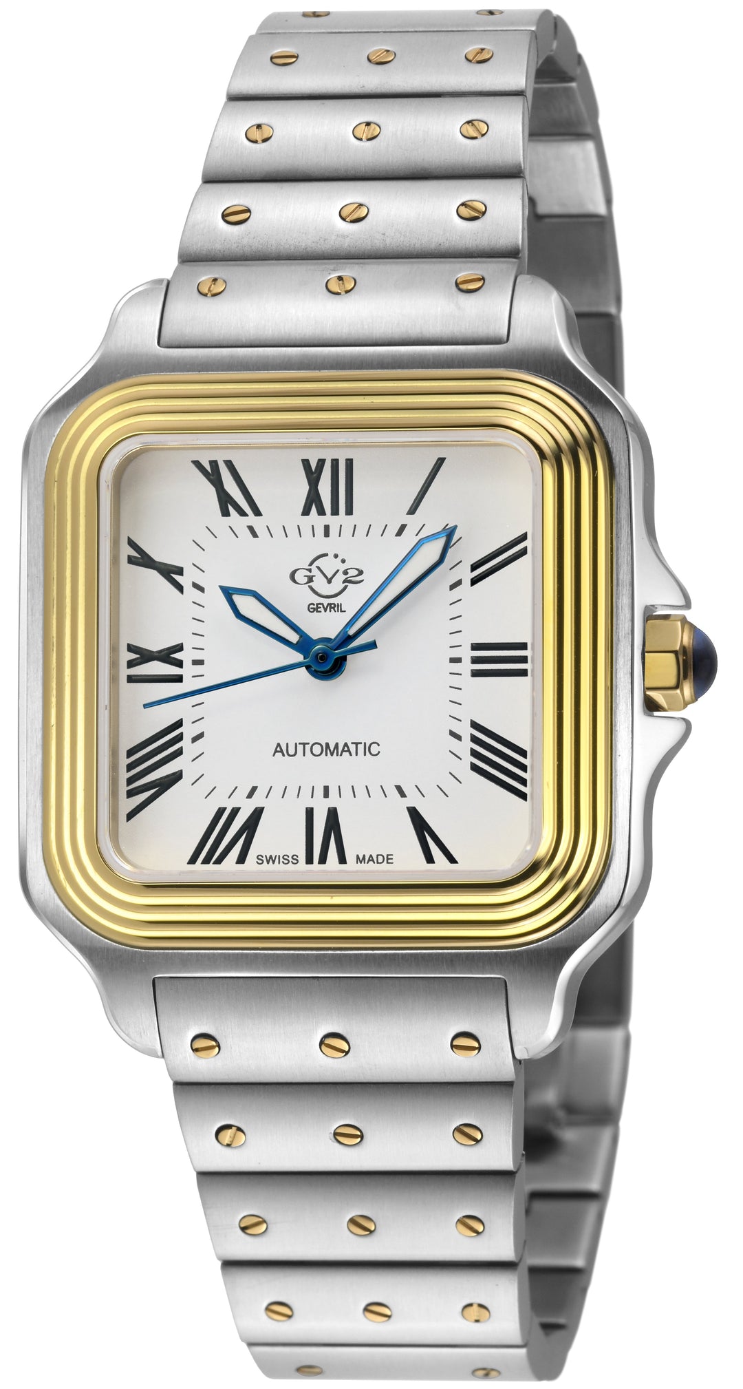 Lusso LX Swiss Automatic, Two toned IPYG/316L Stainless Steel Case, White Dial, 