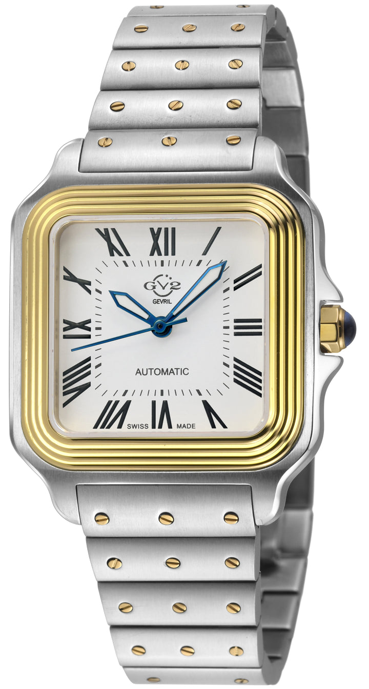 Lusso LX Swiss Automatic, Two toned IPYG/316L Stainless Steel Case, White Dial, 