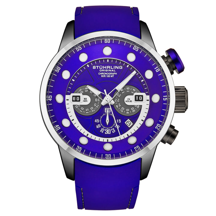 Aquatic Force Chronograph 50mm 4053 Blue/Silver | Blue Dial
