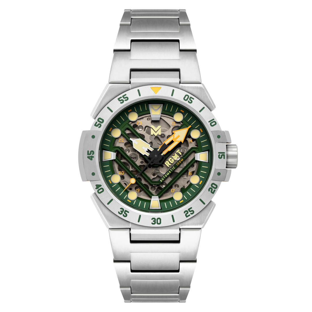 Himars Skeleton Automatic Green / Stainless Steel Stainless Steel | Green Dial