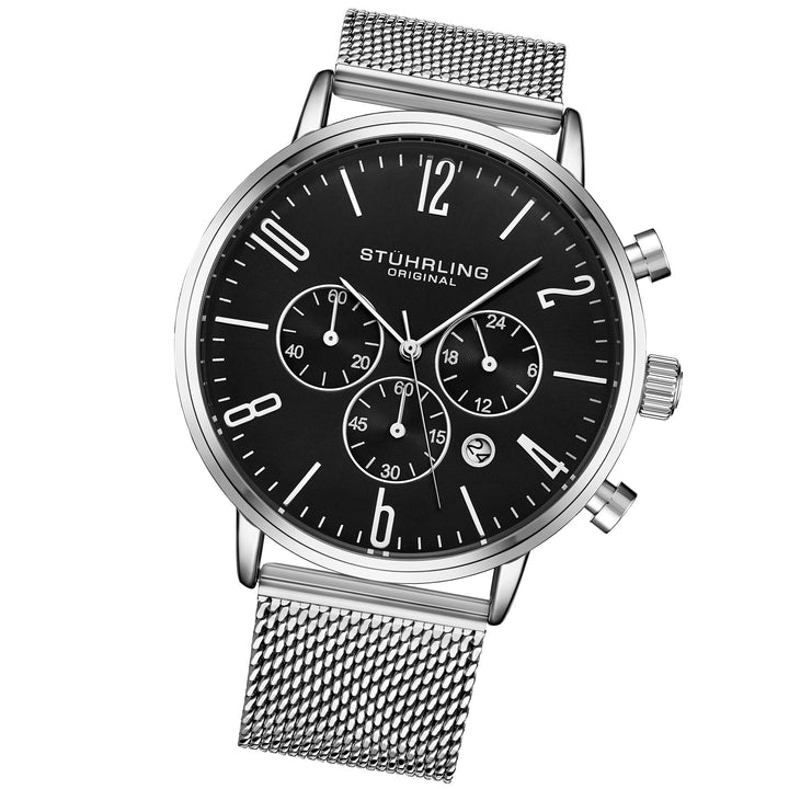 Monaco Silver/Stainless Steel/Black Dial/Silver Case 3932.1 | Black Dial