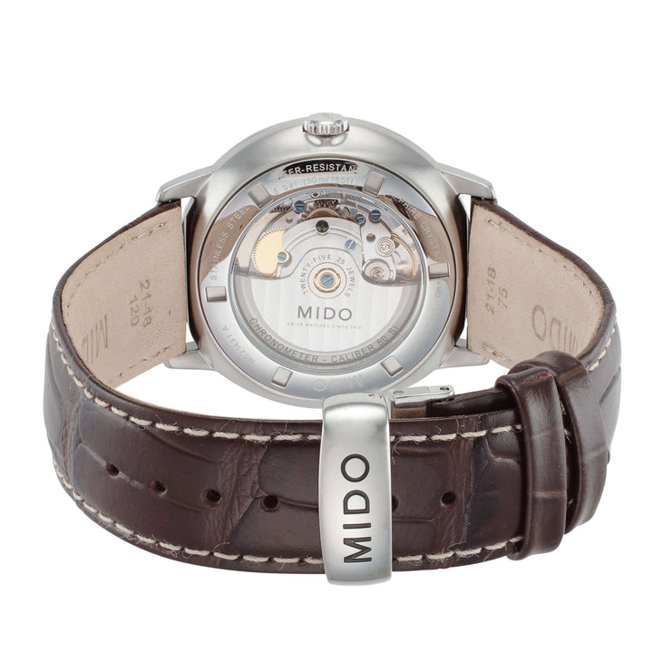 Commander II 40 mm / Silver / Brown Silver Dial