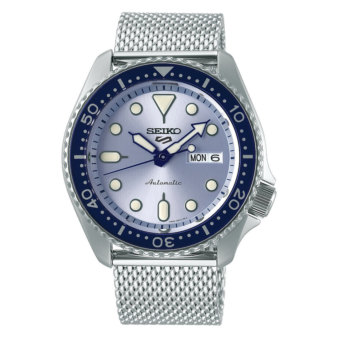5 Sports SKX Series Blue Dial / Stainless Steel Mesh Bracelet Blue Dial