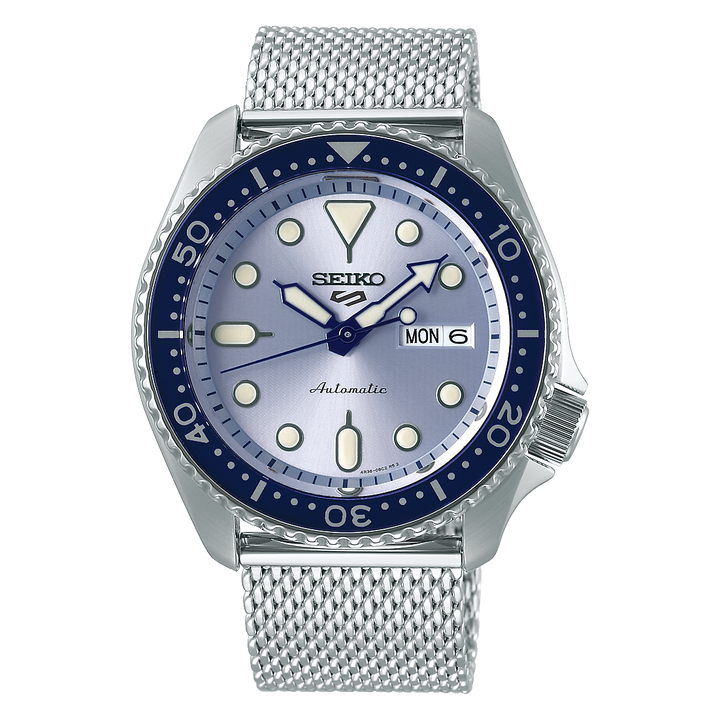 5 Sports SKX Series Blue Dial / Stainless Steel Mesh Bracelet Blue Dial