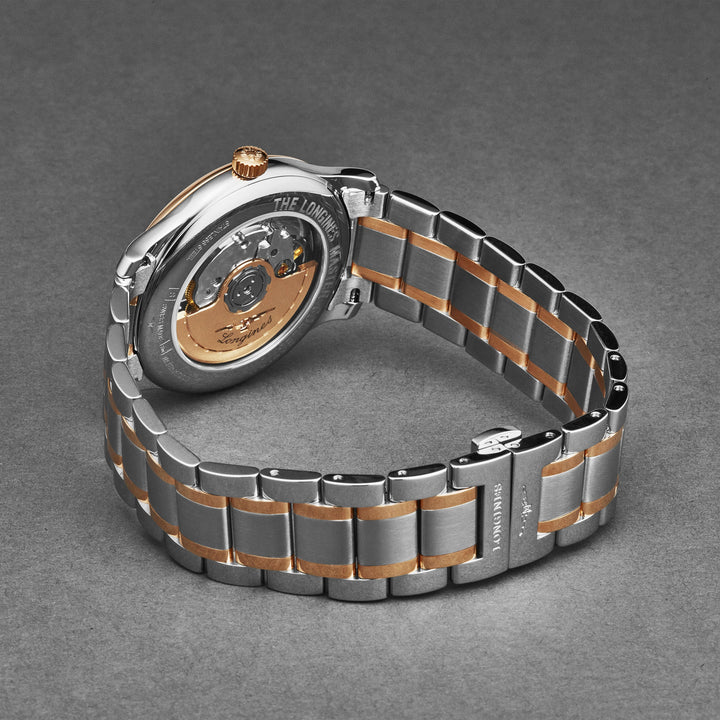 Master Collection Silver with barleycorn texture / Stainless Steel & Rose Gold S