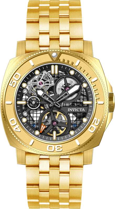 Sea Hunter 44mm / Black / Gold Black Dial