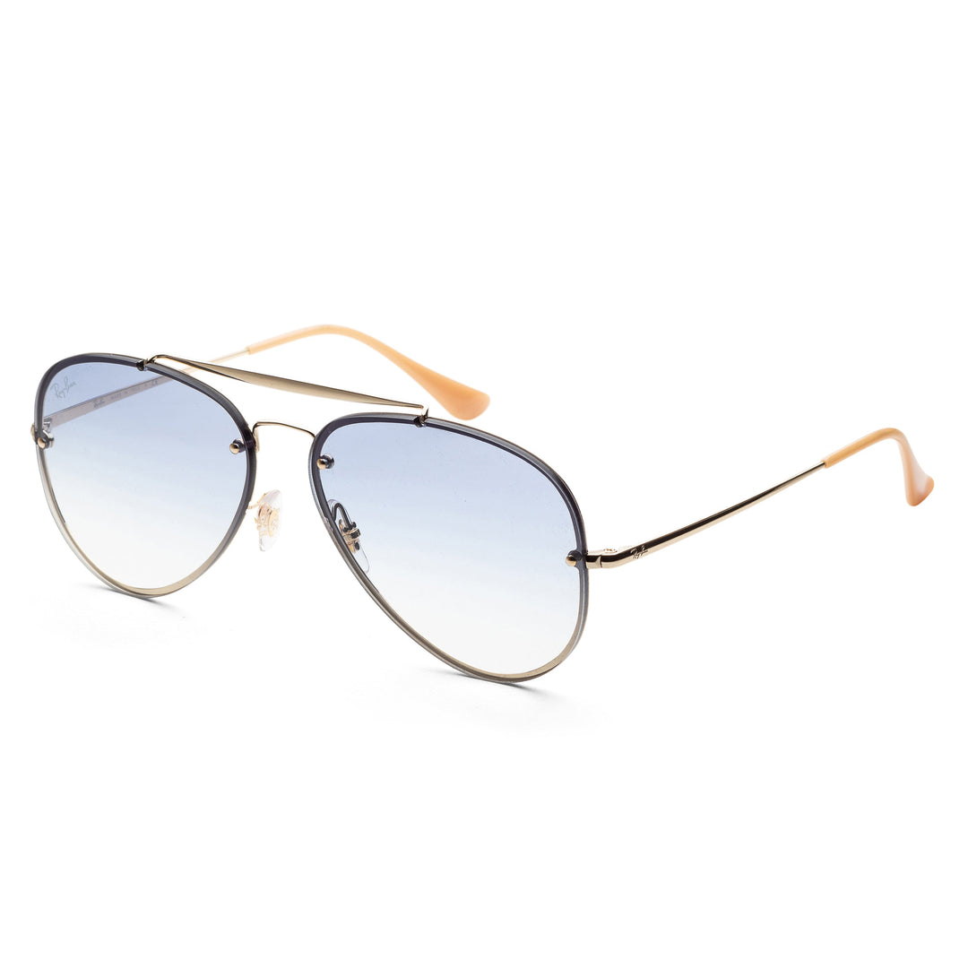 Fashion Gold Frame, Clear Gradient Light Blue Lens |  Dial