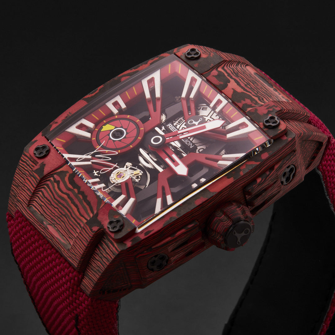 Re-Volt RBREV3H.CA.GZH / Red Skeletonized | Red Skeletonized Dial