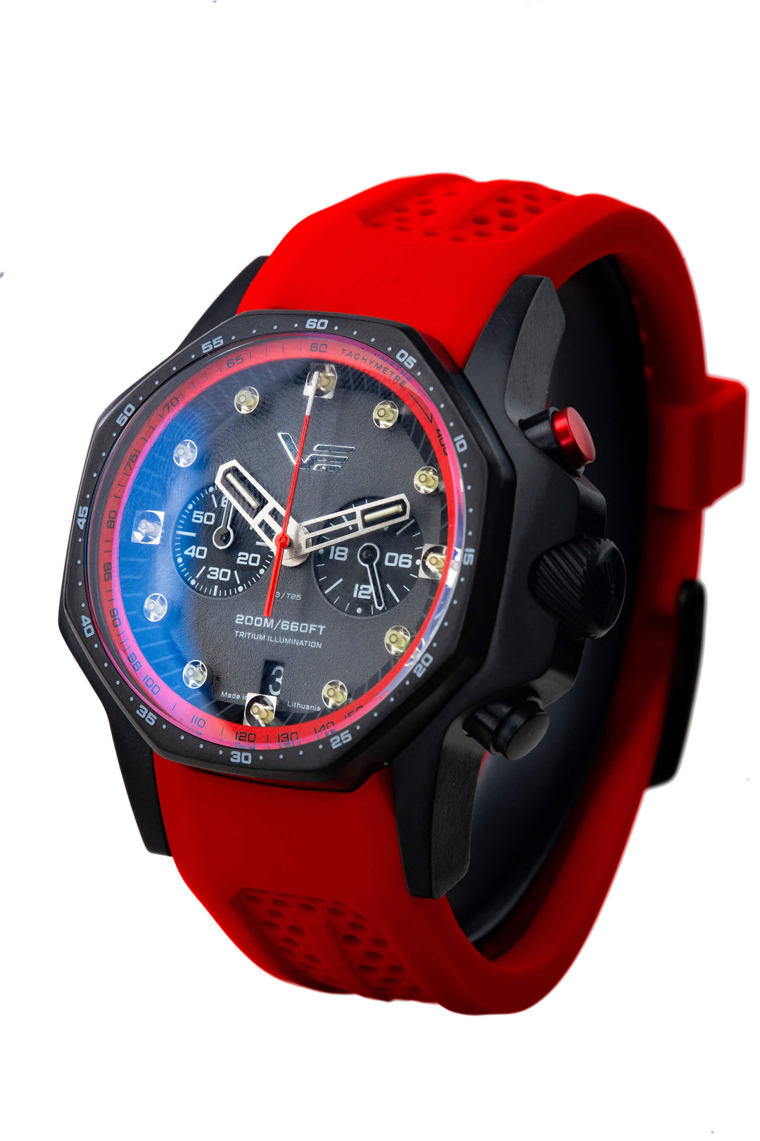 Atomic Age Sakharov Black Dial / Black Leather Black Dial