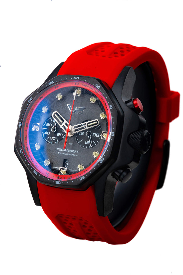 Atomic Age Sakharov Black Dial / Black Leather Black Dial