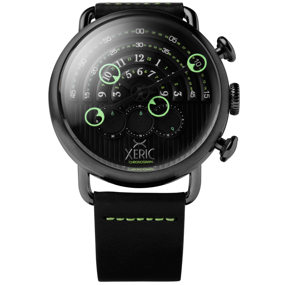 Halograph Chrono Sapphire Gunmetal Lime Black Dial