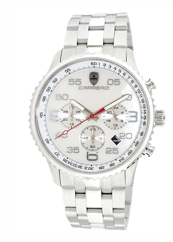 Aureum-MB Silvertone/White | White Dial