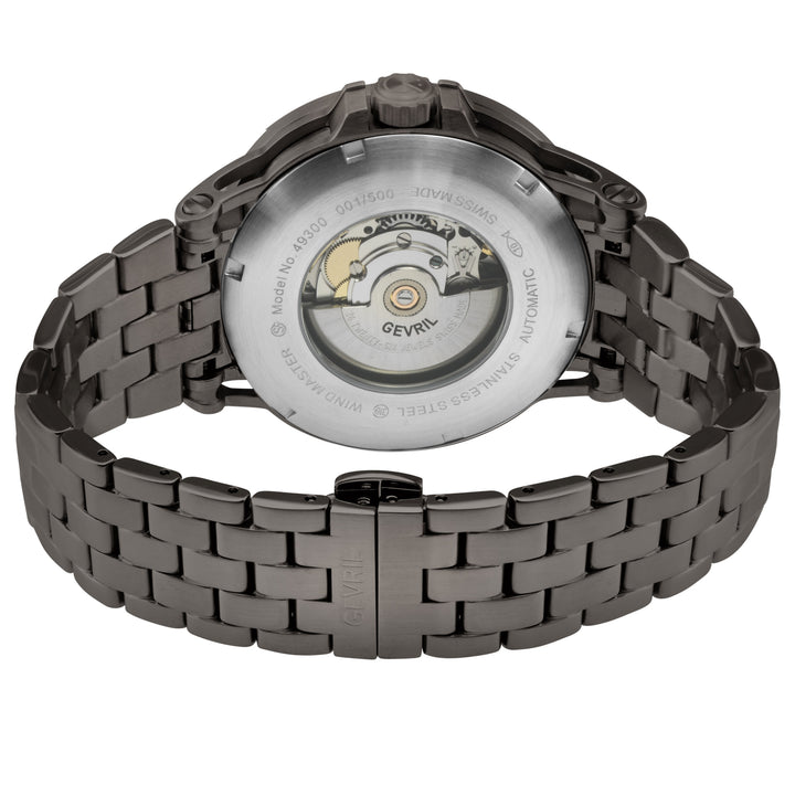 Wind Master Automatic Gevril Men's Automatic Wind Master Gray Dial IP/GUN Stainl