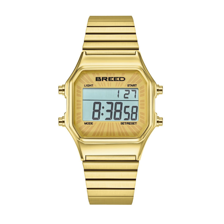 Terra Digital Watch w/ Backlight/Timer Gold Gold Dial