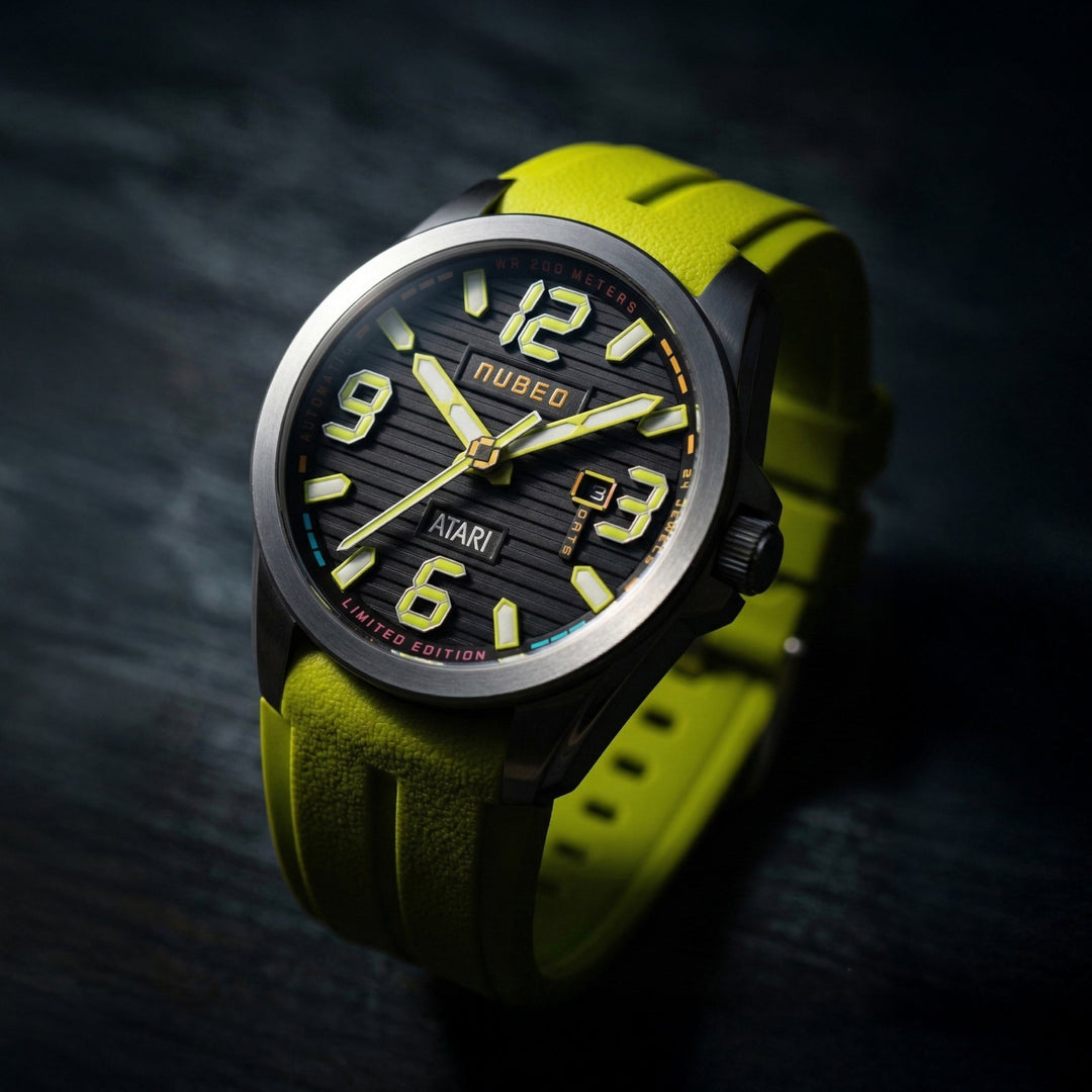 Torrent Automatic Atari Rainbow Limited Edition Black / Green Rubber Black Dial