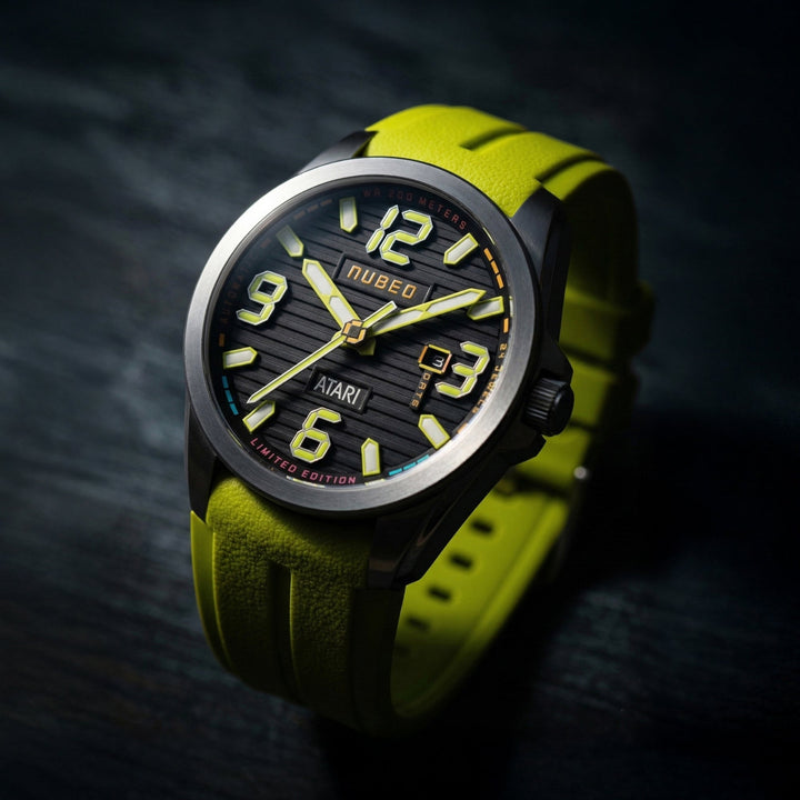 Torrent Automatic Atari Rainbow Limited Edition Black / Green Rubber Black Dial