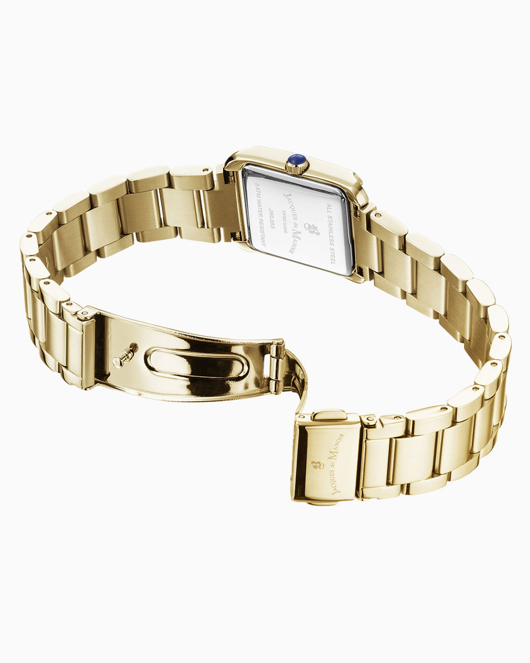 Emily Gold-tone White dial with Stones White Dial