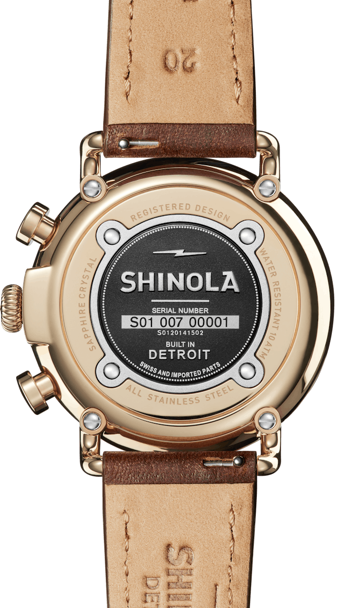 Runwell 2 Eye Chrono 41mm White / Gold | White Dial