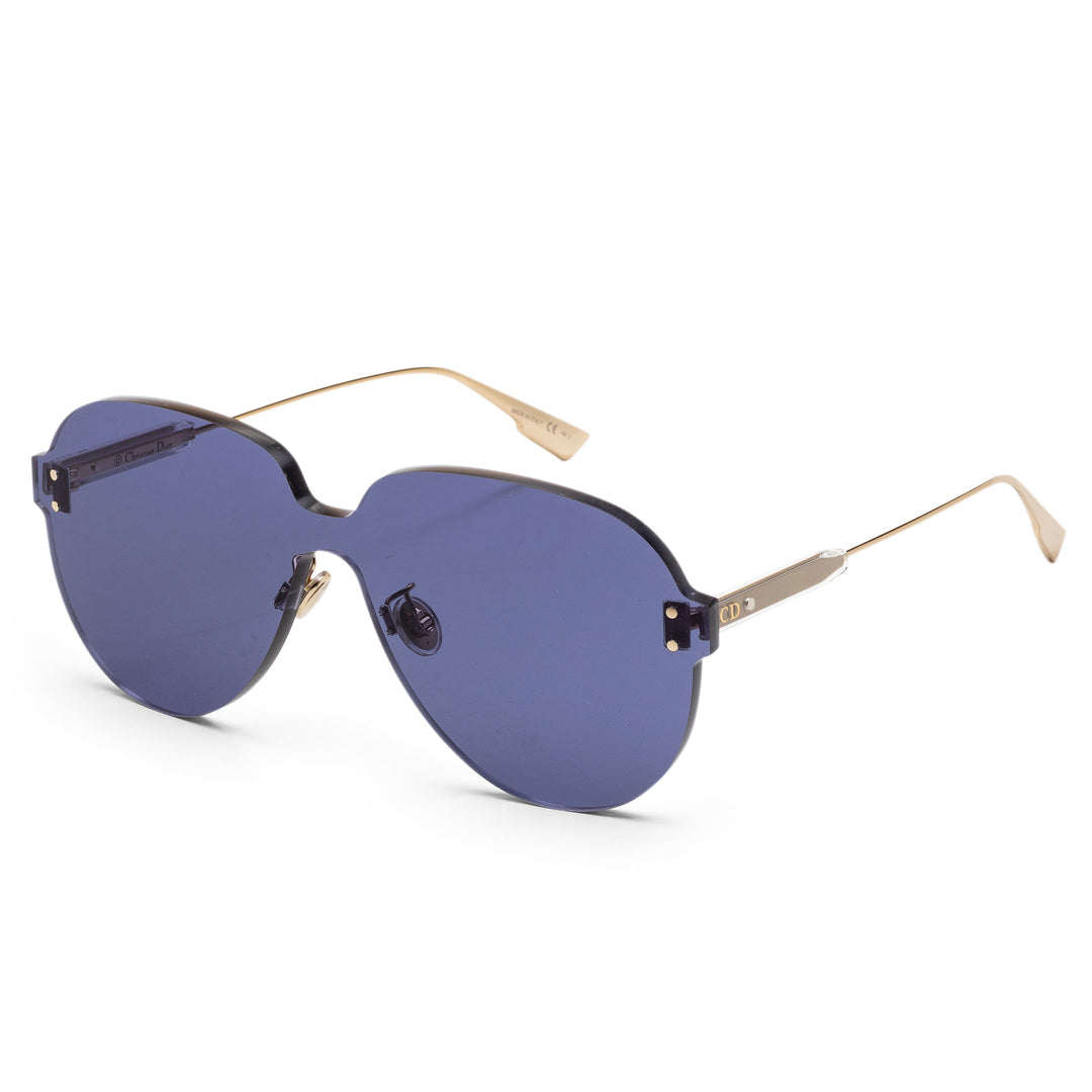 Quake Gold Frame, Blue Lens |  Dial