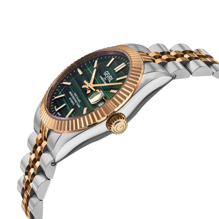 West Village Automatic Gevril Men's Automatic West Village Green Malachite Dial 
