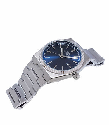 Stratos Date Blue Dial / Stainless Steel Bracelet Blue Dial