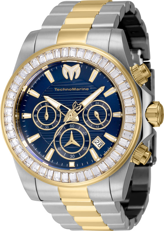 Manta Ray 42mm / Blue / Silver and Gold Blue Dial