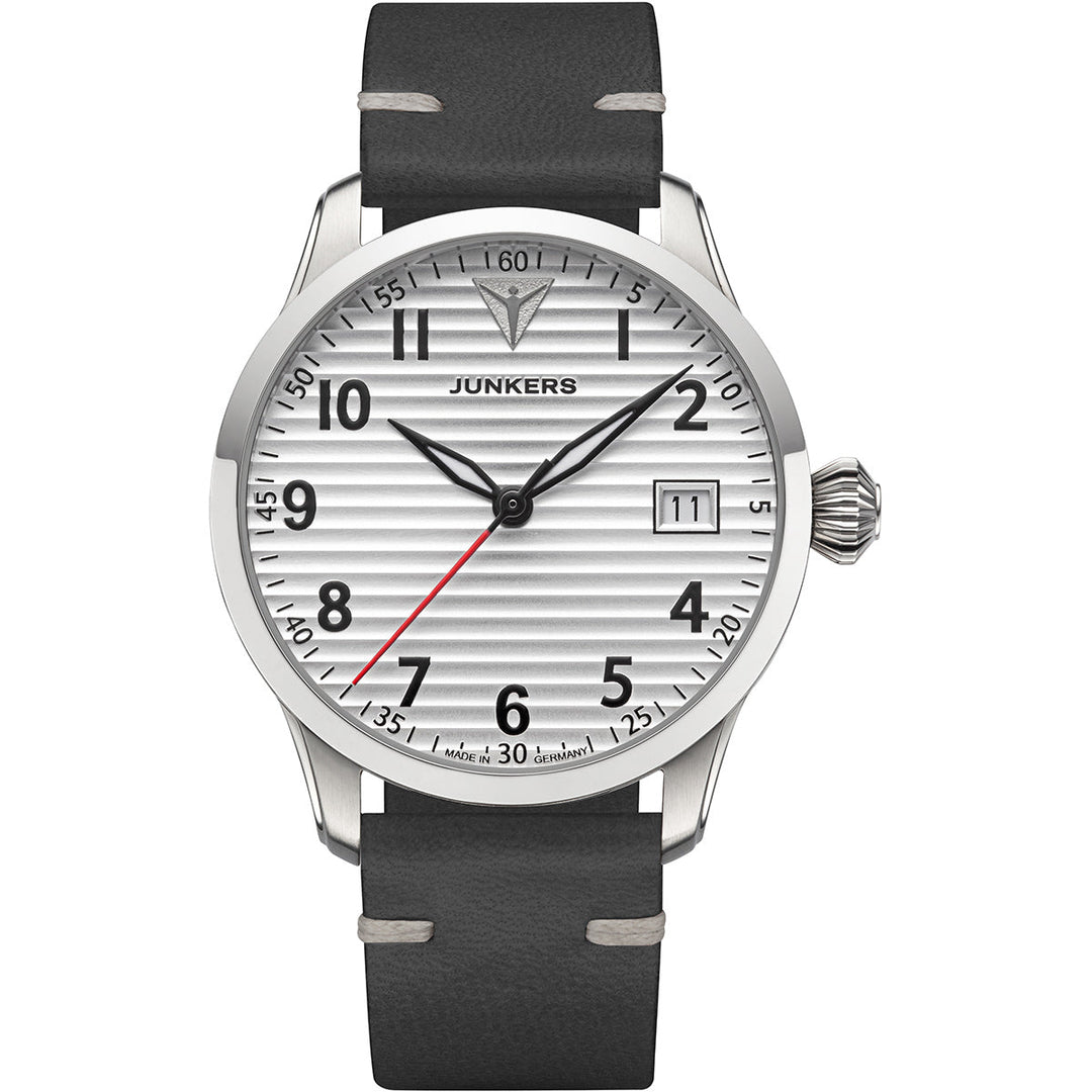 Flieger 36 Leather / Silver | Silver Dial