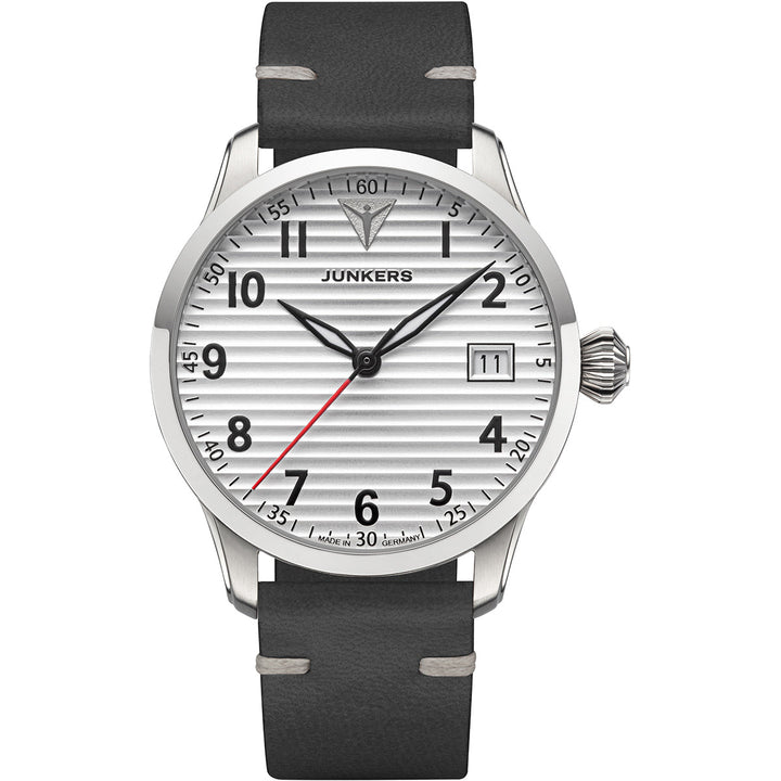 Flieger 36 Leather / Silver | Silver Dial