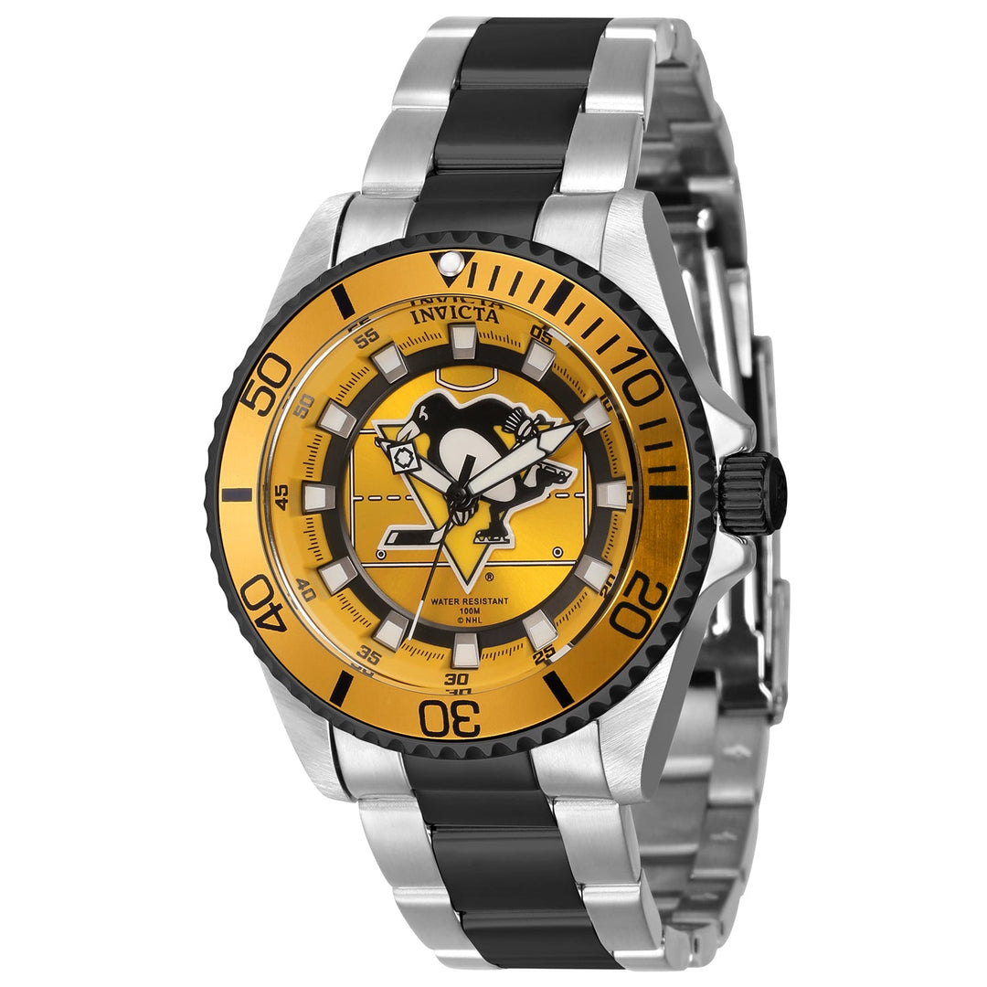 NHL Pittsburgh Penguins NHL Pittsburgh Penguins Black and White Dial