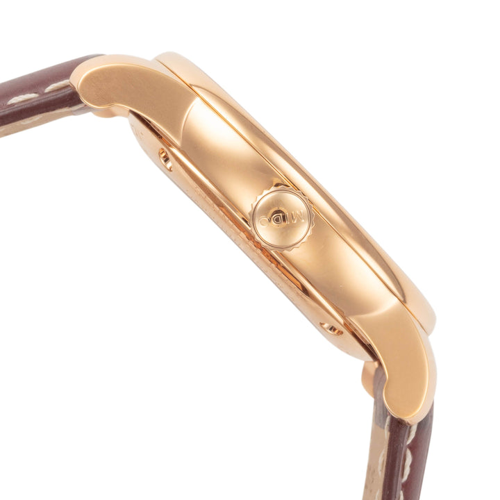 Baroncelli II 38mm / Silver / Brown | Silver Dial